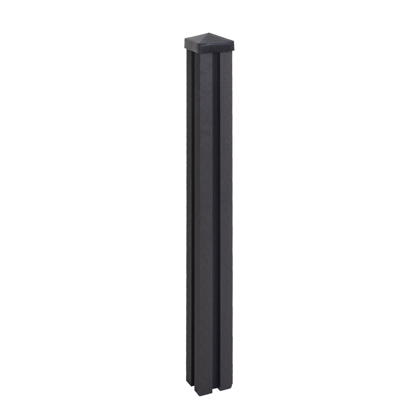 WPC paal Sarthe WPC schutting, pijlerpaal, insteeksysteem ~ 98cm, antraciet