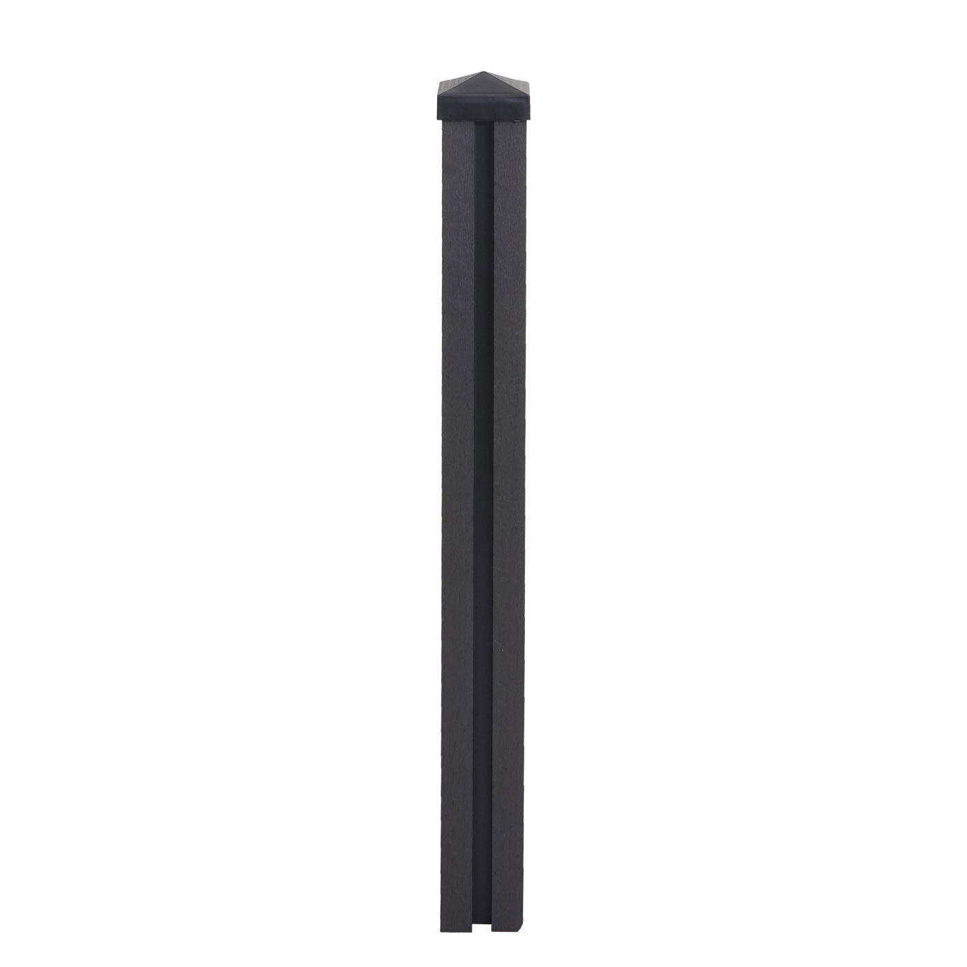 WPC paal Sarthe WPC schutting, pijlerpaal, insteeksysteem ~ 98cm, antraciet