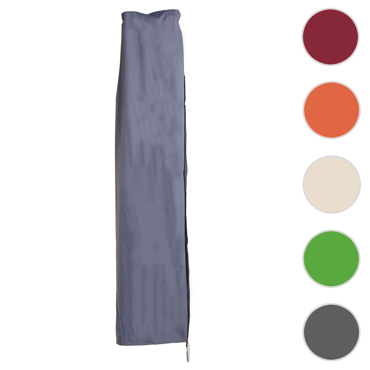 Beschermhoes MCW voor zweefparasol tot 3,5 m, hoes met rits ~ blauw