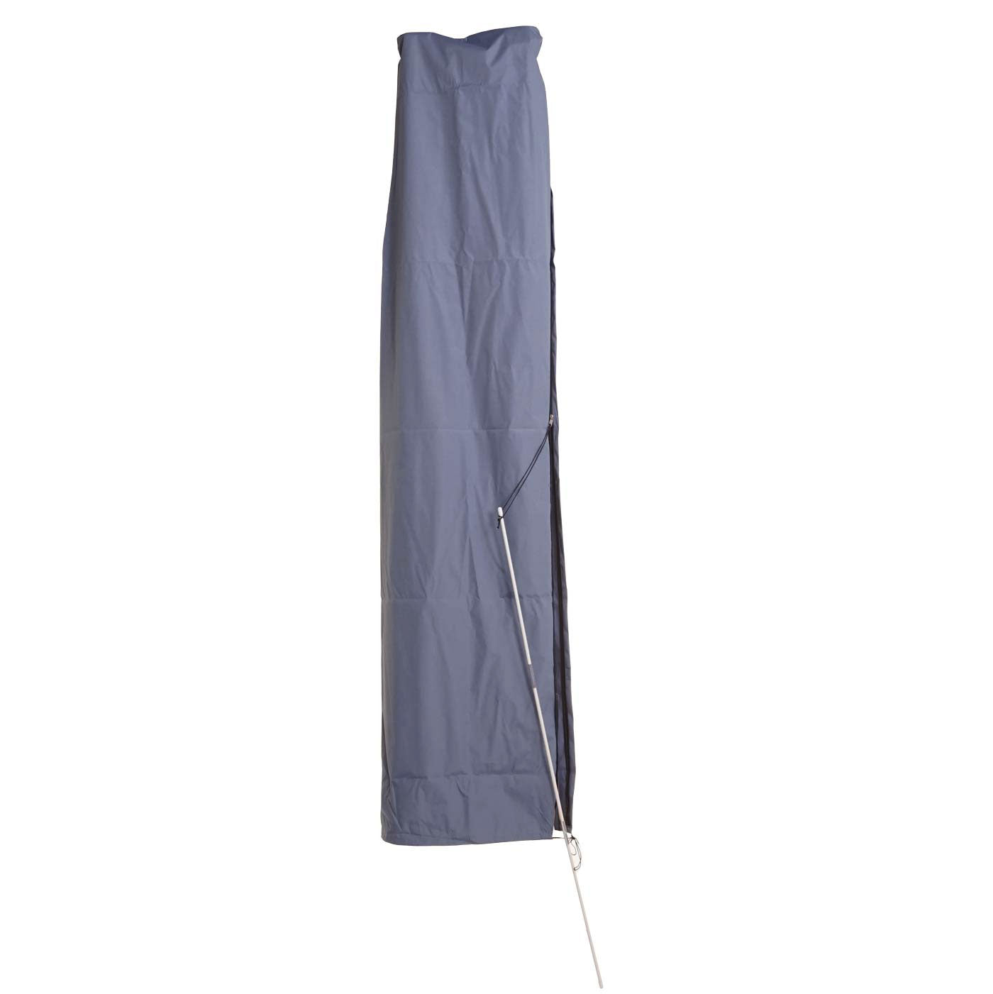 Beschermhoes MCW voor zweefparasol tot 4 m, hoes met rits ~ blauw