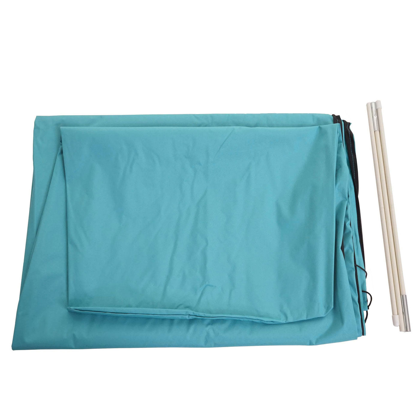Beschermhoes MCW voor zweefparasol tot 3,5 m, hoes met rits ~ turquoise