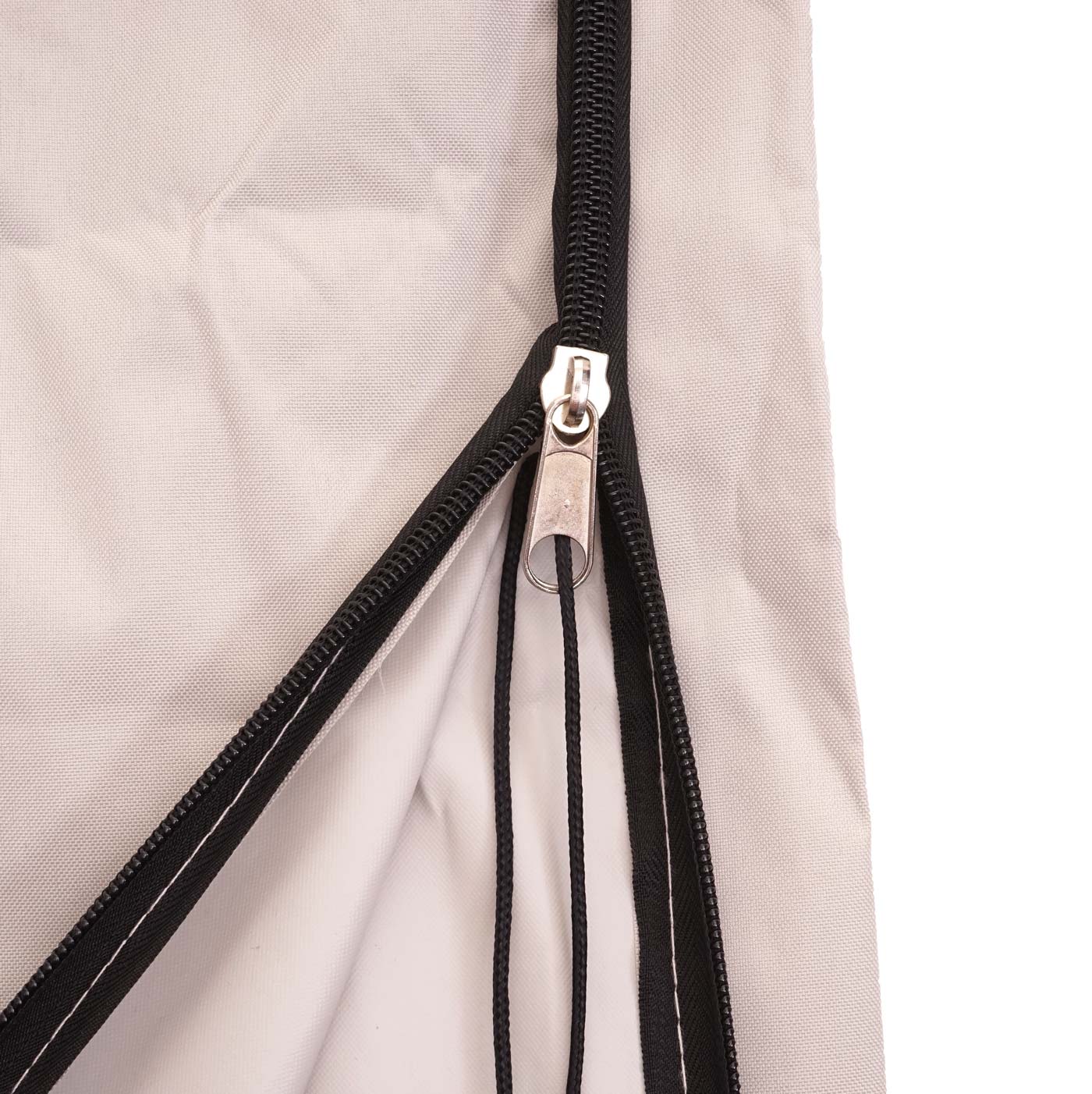 Beschermhoes MCW voor zweefparasol tot 4 m, hoes met rits ~ crème-grijs