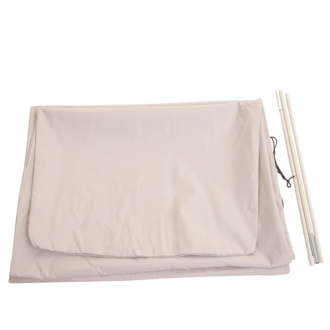 Beschermhoes MCW voor zweefparasol tot 3,5 m, hoes met rits ~ crème-grijs