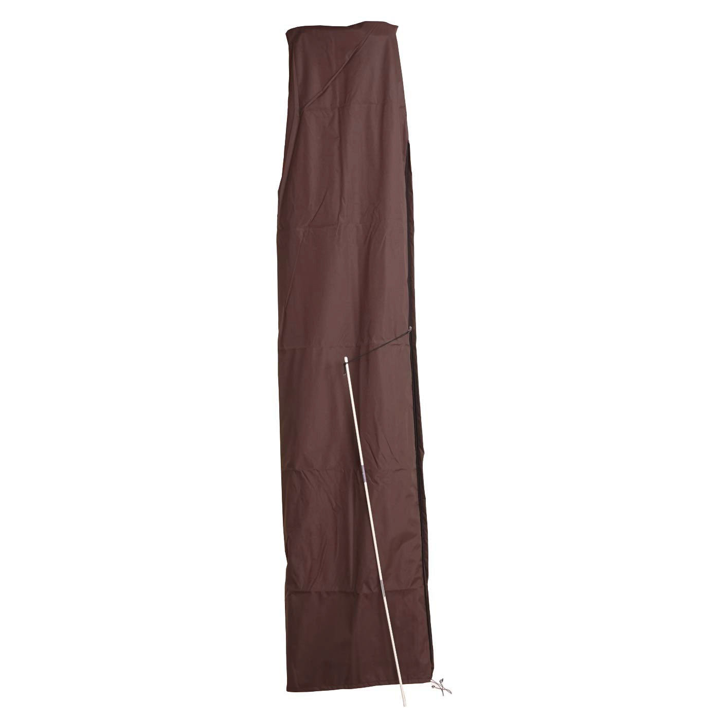 Beschermhoes MCW voor zweefparasol tot 4 m, hoes met rits ~ bruin