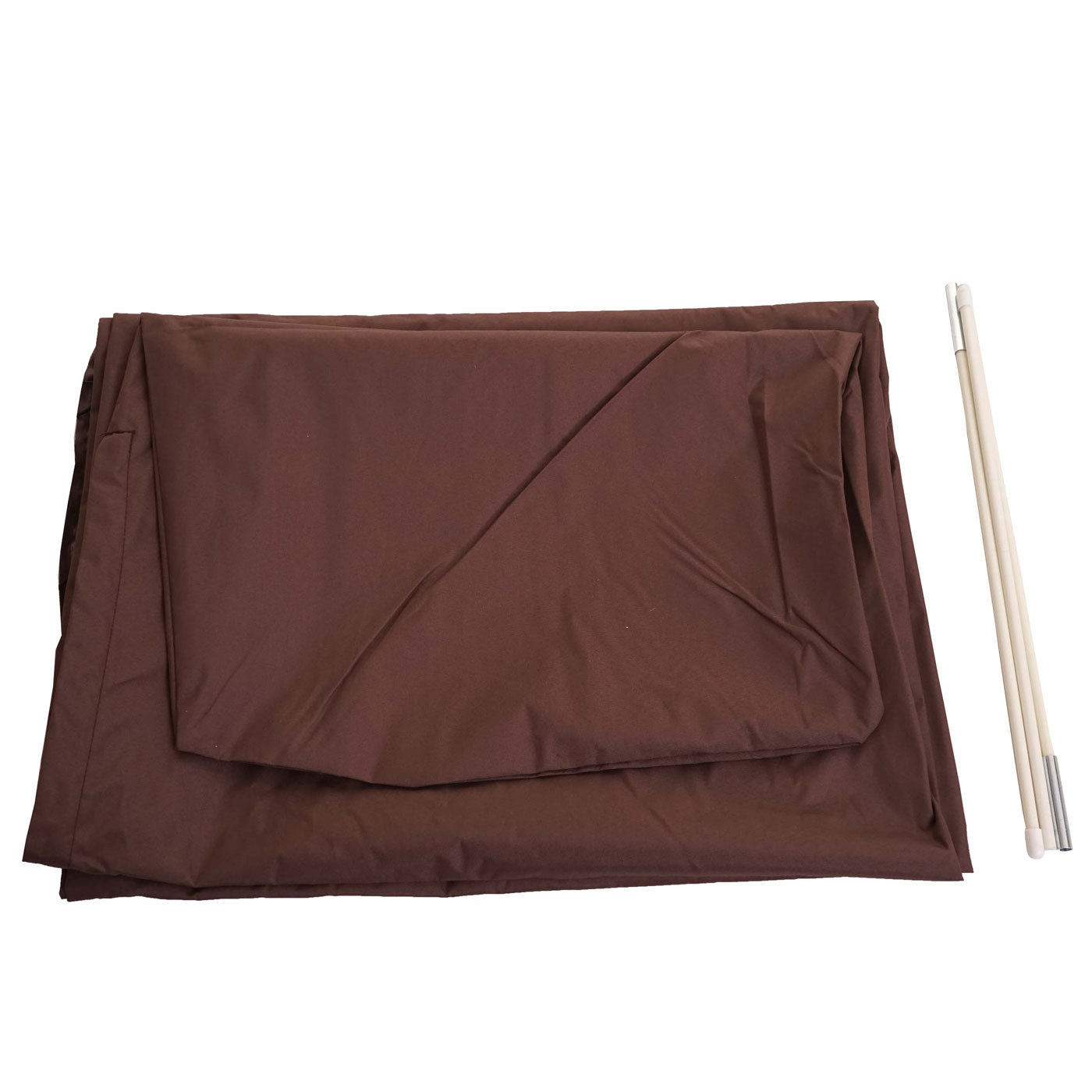 Beschermhoes MCW voor zweefparasol tot 4 m, hoes met rits ~ bruin