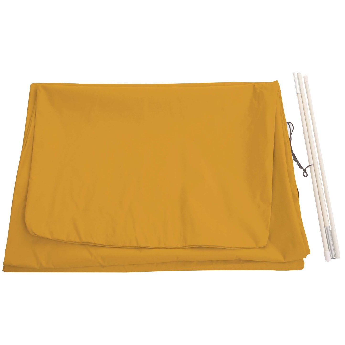 Beschermhoes MCW voor zweefparasol tot 3,5 m, hoes met rits ~ geel
