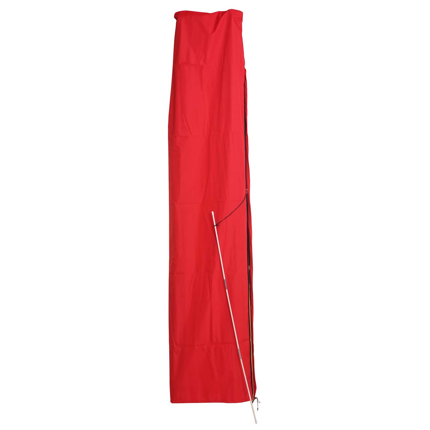 Beschermhoes MCW voor zweefparasol tot 3,5 m, hoes met rits ~ rood