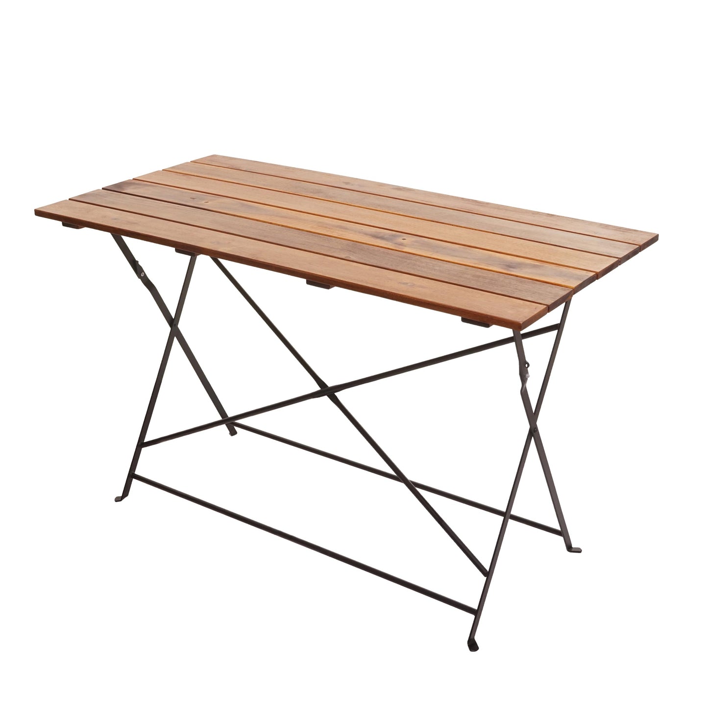 Bier tuintafel MCW-J40, klaptafel tuintafel, horeca kwaliteit acacia MVG-gecertificeerd 120x60cm ~ bruin