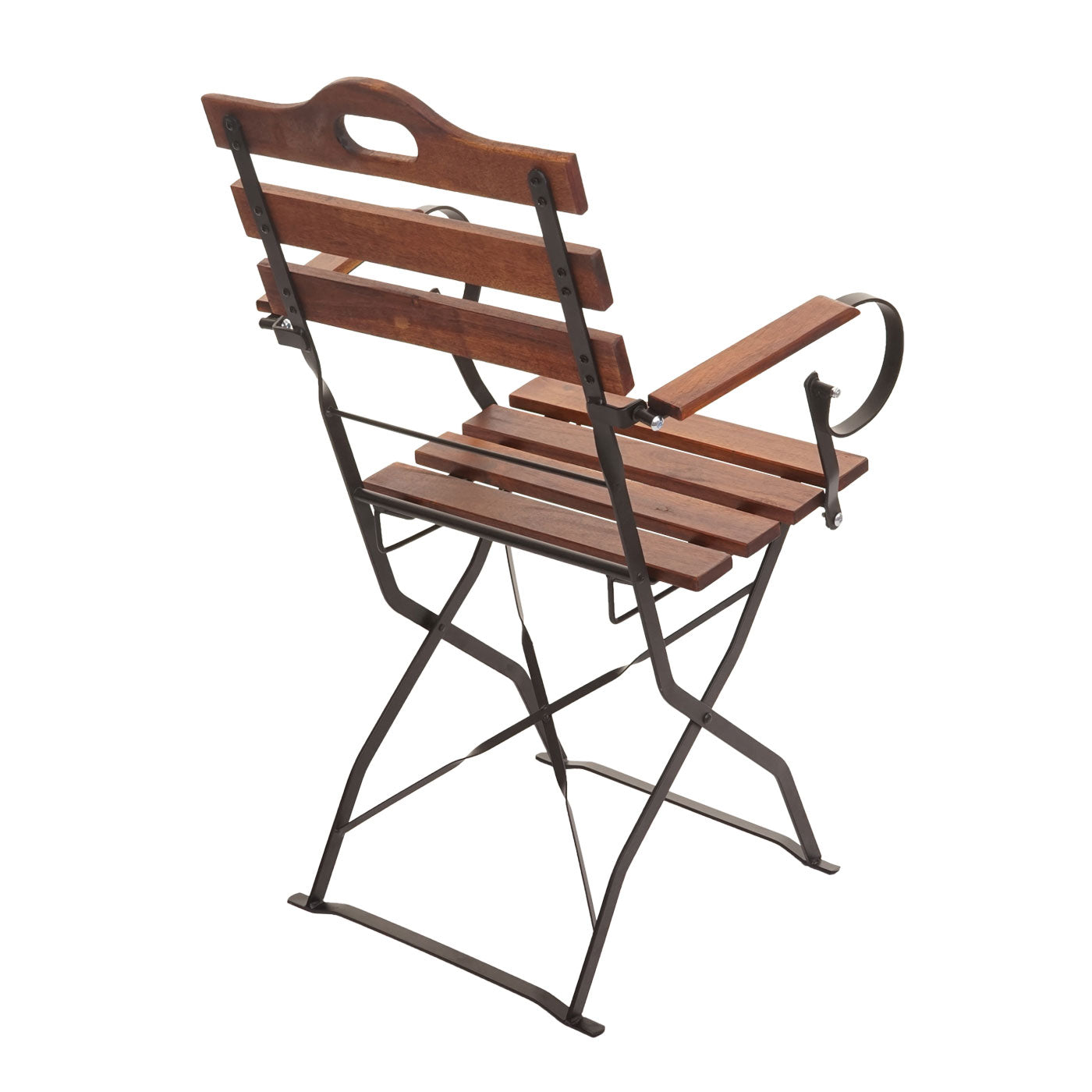 Set van 2 biertuinstoelen MCW-J40, klapstoel tuinstoel, horeca kwaliteit acacia MVG-gecertificeerd ~ bruin