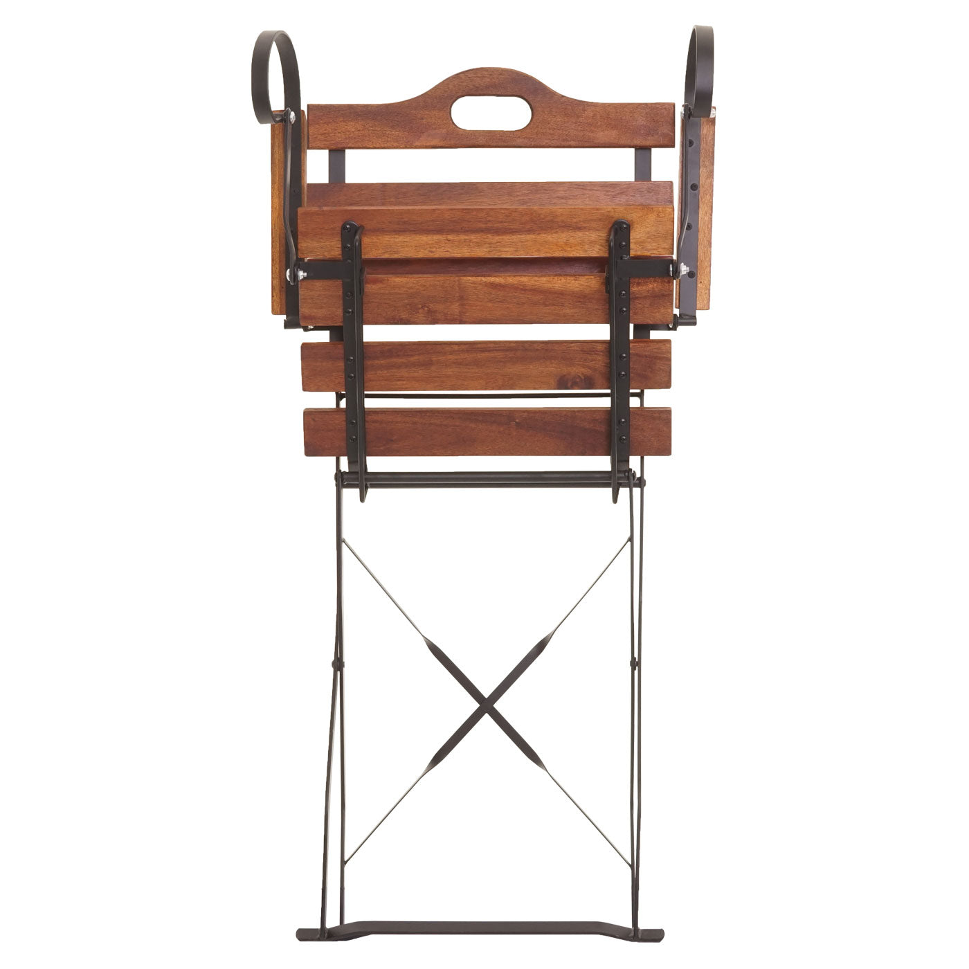 Set van 2 biertuinstoelen MCW-J40, klapstoel tuinstoel, horeca kwaliteit acacia MVG-gecertificeerd ~ bruin