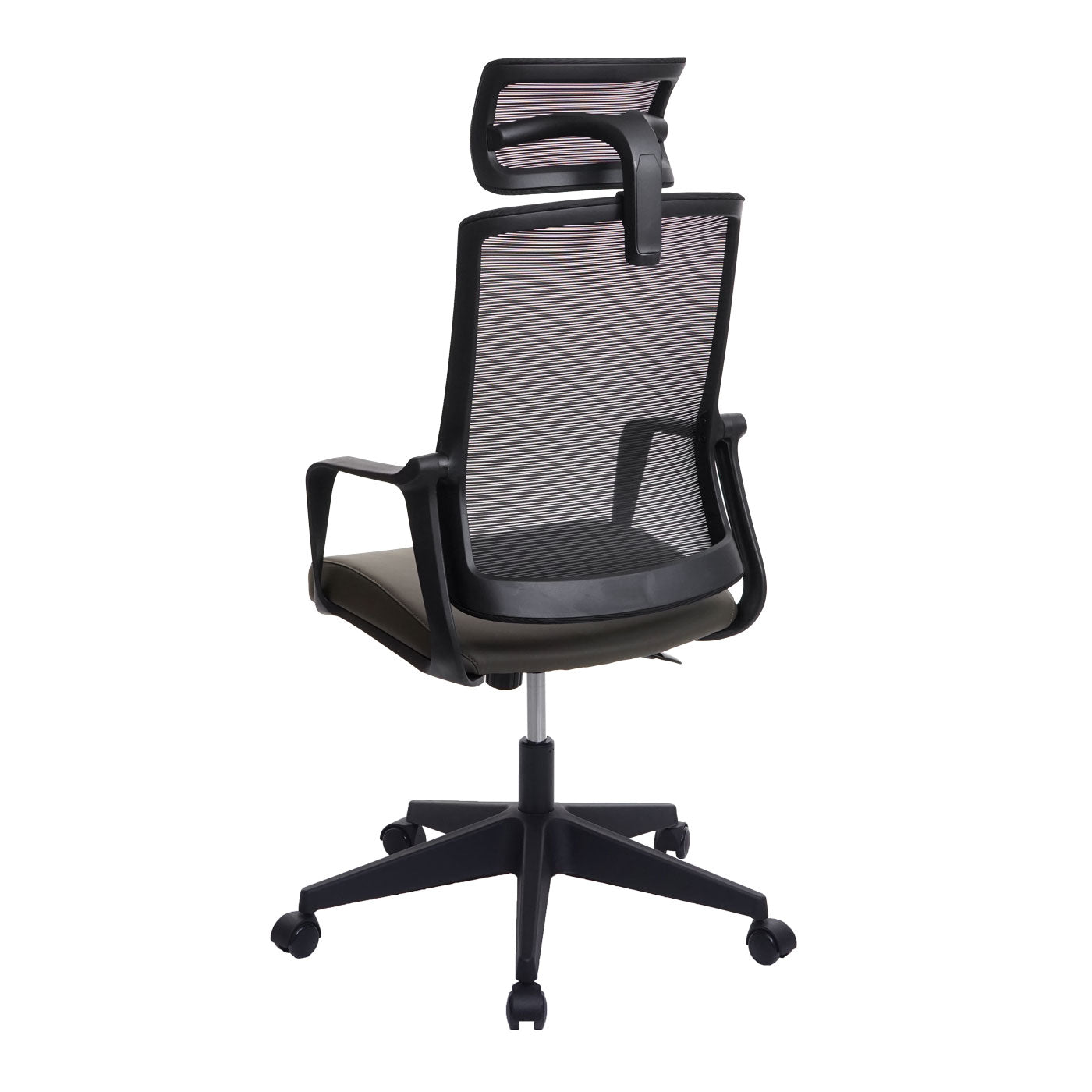 Bureaustoel MCW-J52, bureaustoel, ergonomische hoofdsteun, kunstleer ~ olijfgroen