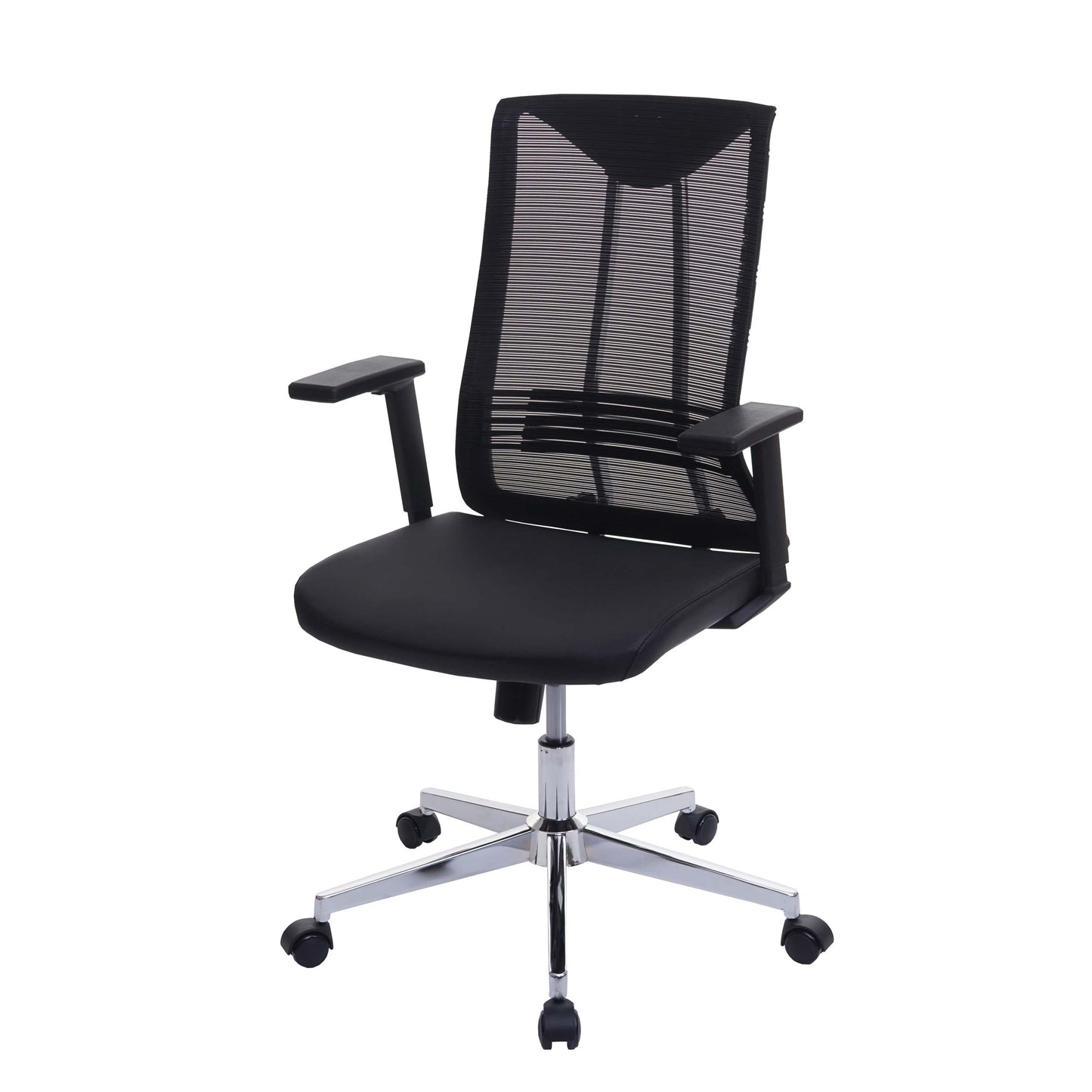 Bureaustoel MCW-J53, bureaustoel bureaustoel, ergonomisch kunstleer ~ zwart