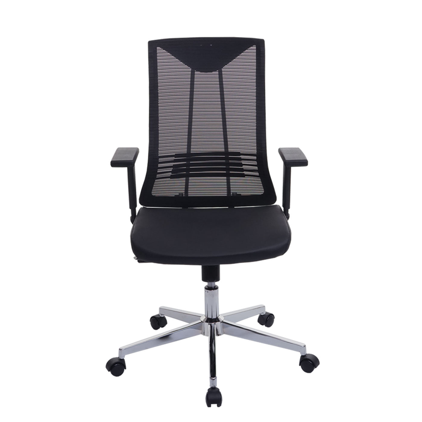 Bureaustoel MCW-J53, bureaustoel bureaustoel, ergonomisch kunstleer ~ zwart