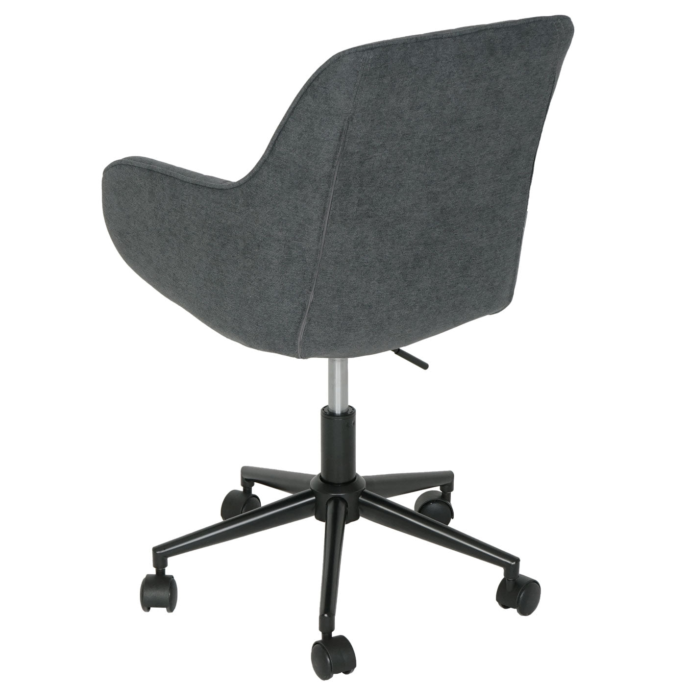 Bureaustoel MCW-J62, bureaustoel bureaustoel fauteuil, stof/textiel met armleuningen ~ antraciet