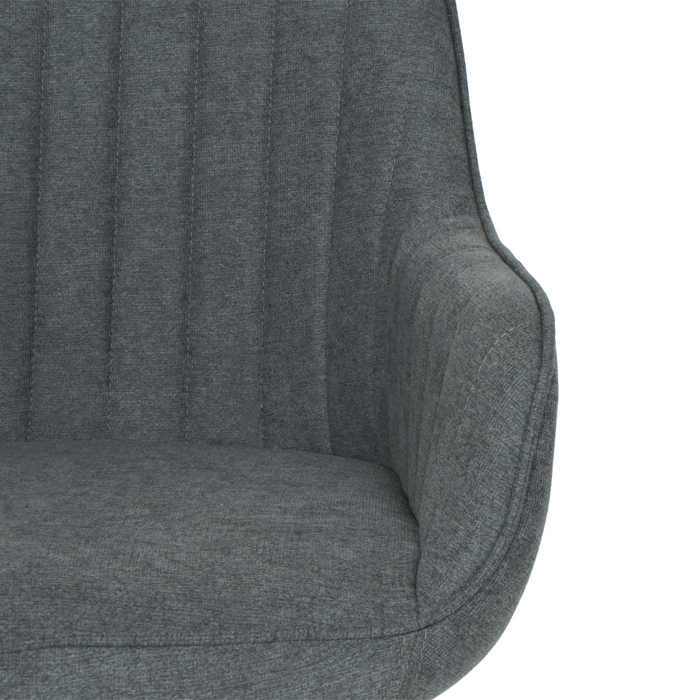 Bureaustoel MCW-J62, bureaustoel bureaustoel fauteuil, stof/textiel met armleuningen ~ antraciet