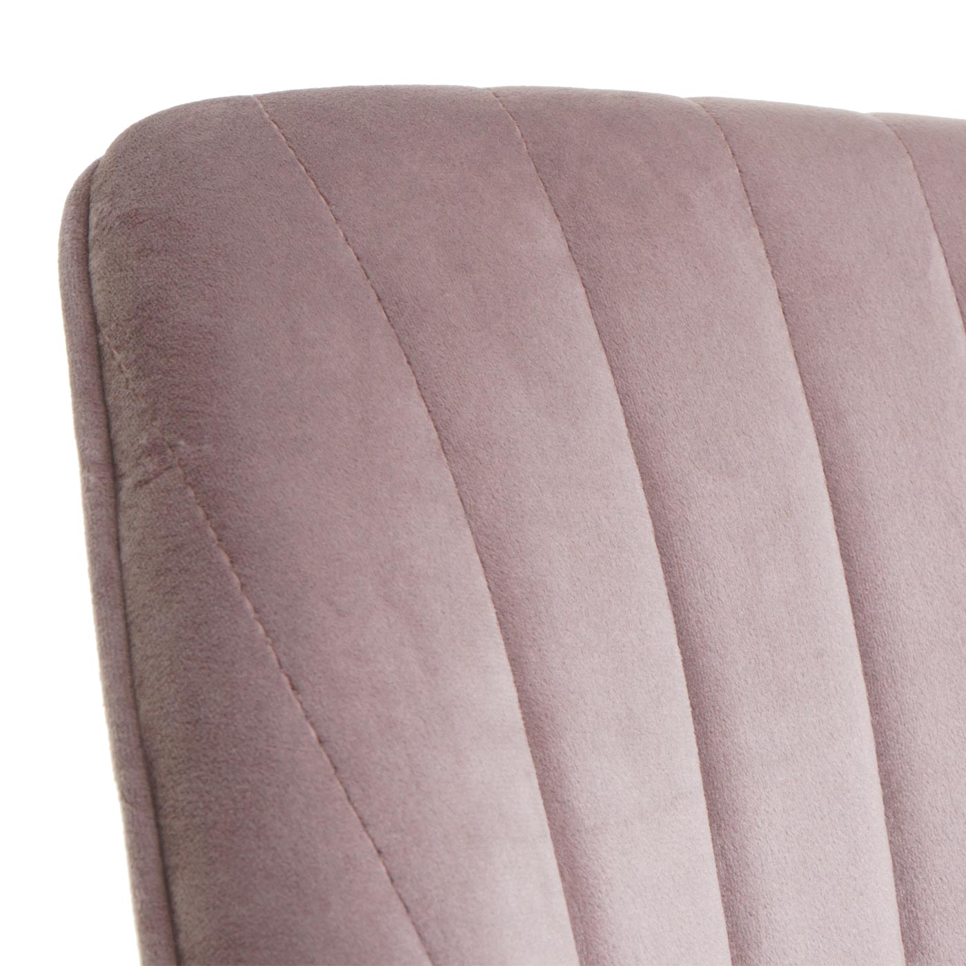 Bureaustoel MCW-J62, bureaustoel bureaustoel fauteuil stoel, fluweel met armleuning gouden voet ~ roze