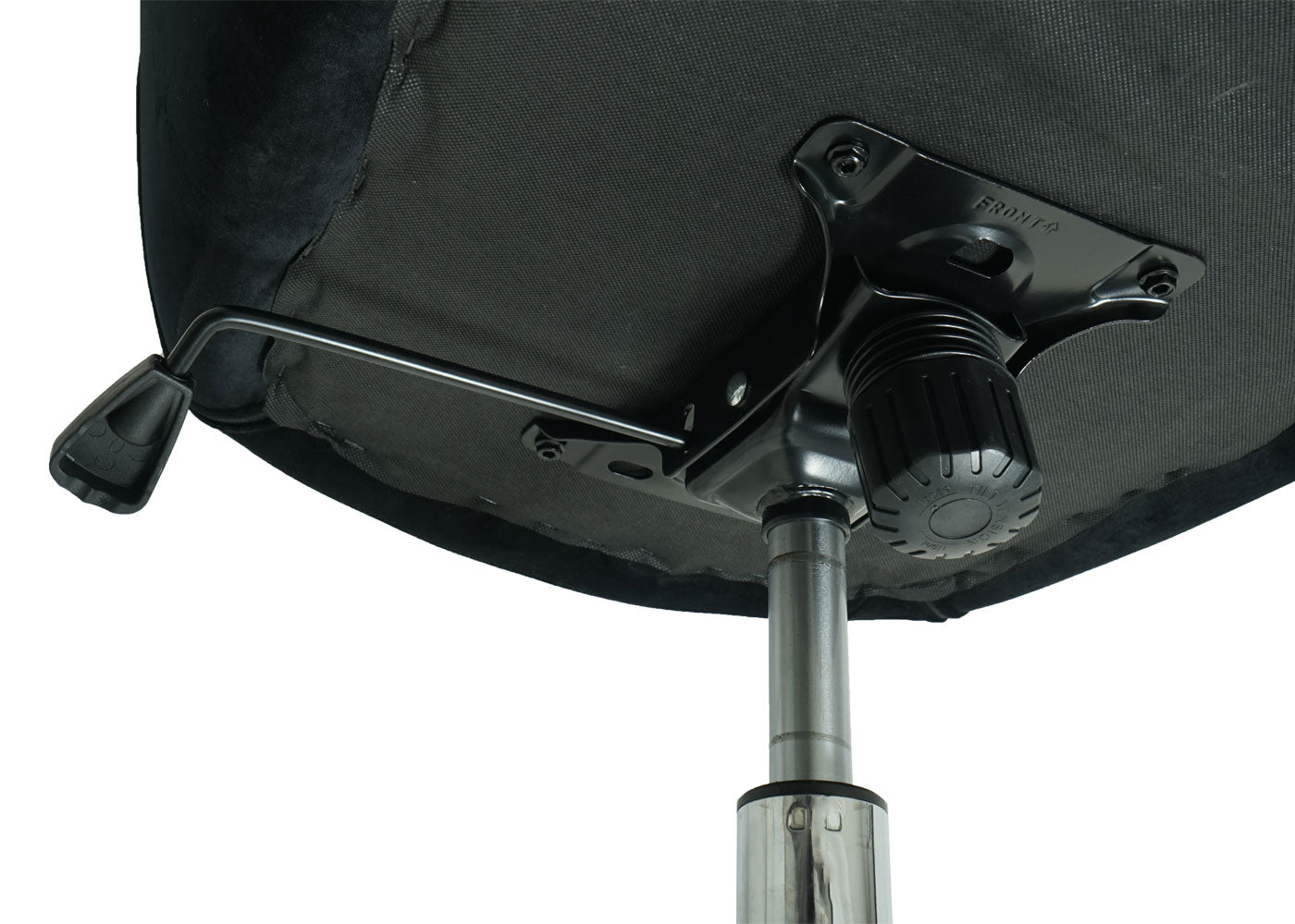 Bureaustoel MCW-J64, bureaustoel bureaustoel fauteuil, in hoogte verstelbaar fluweel MVG ~ zwart