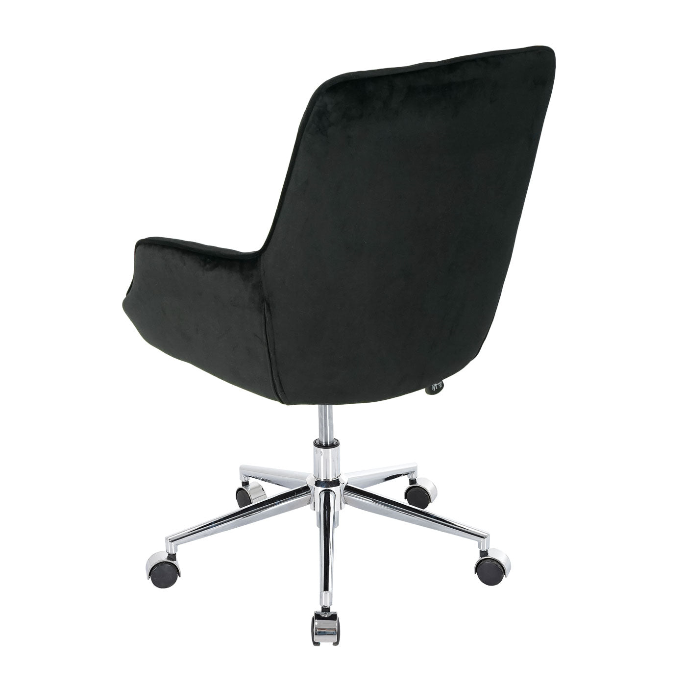 Bureaustoel MCW-J64, bureaustoel bureaustoel fauteuil, in hoogte verstelbaar fluweel MVG ~ zwart