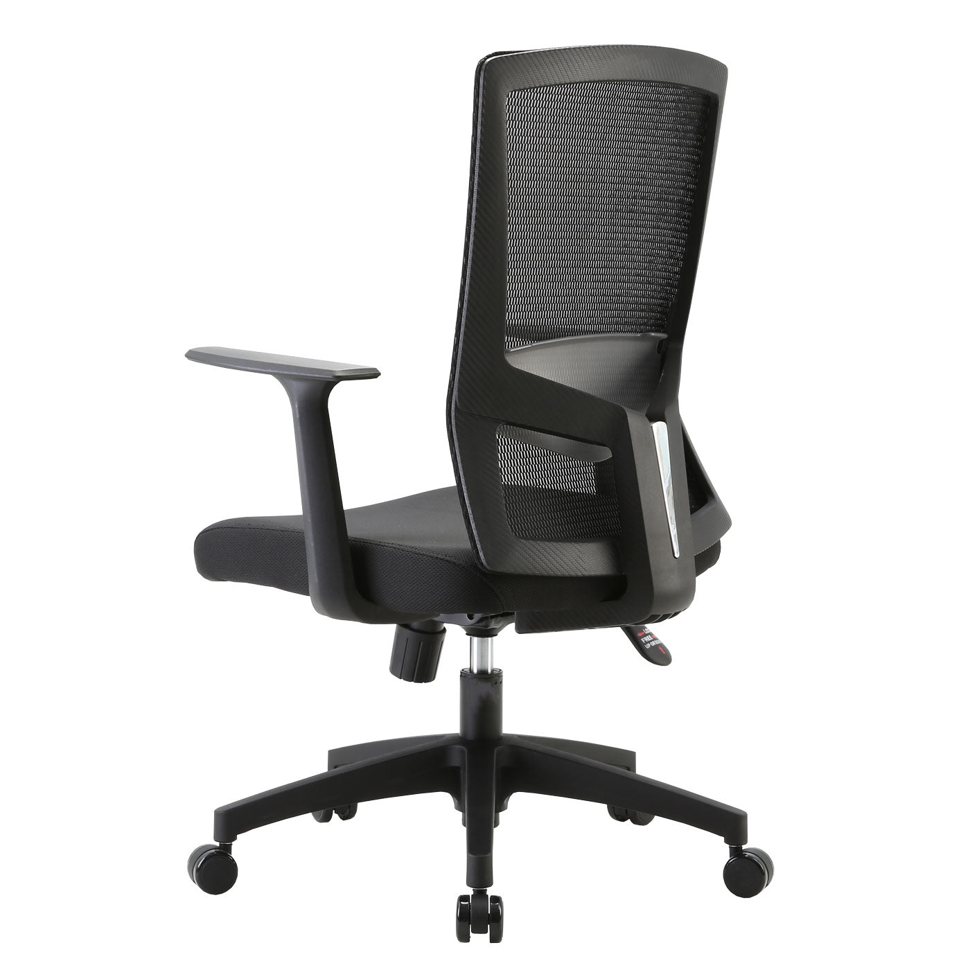 Bureaustoel MCW-J90, bureaustoel, ergonomische S-vormige rugleuning, verstelbare taillesteun ~ zwart