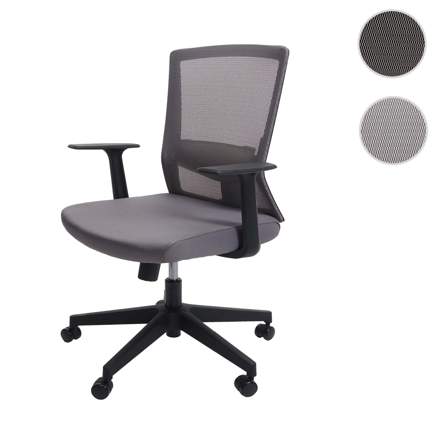 SIHOO bureaustoel bureaustoel, ergonomische S-vormige rugleuning, ademende verstelbare taillesteun ~ grijs