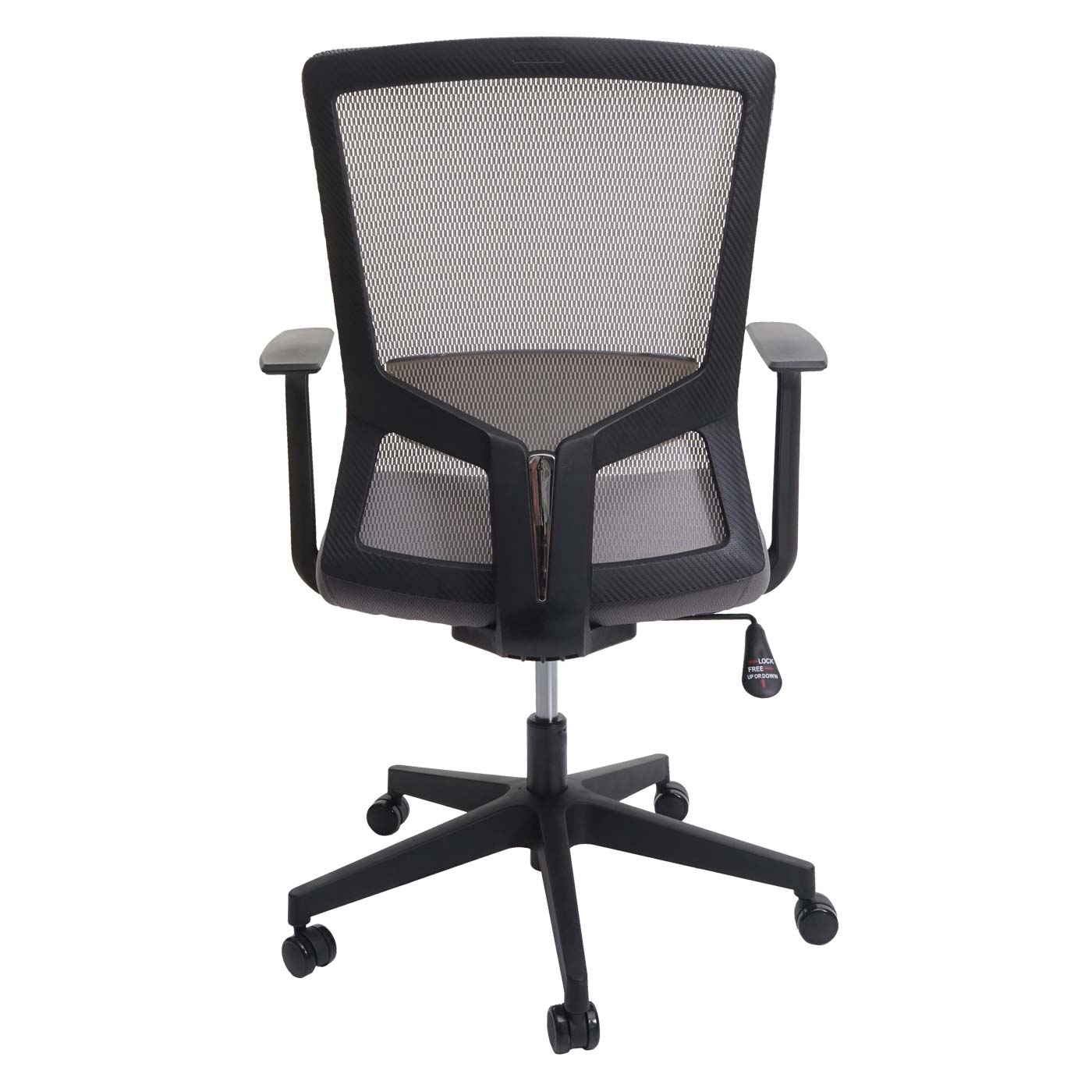 Bureaustoel MCW-J90, bureaustoel, ergonomische S-vormige rugleuning, verstelbare taillesteun ~ grijs