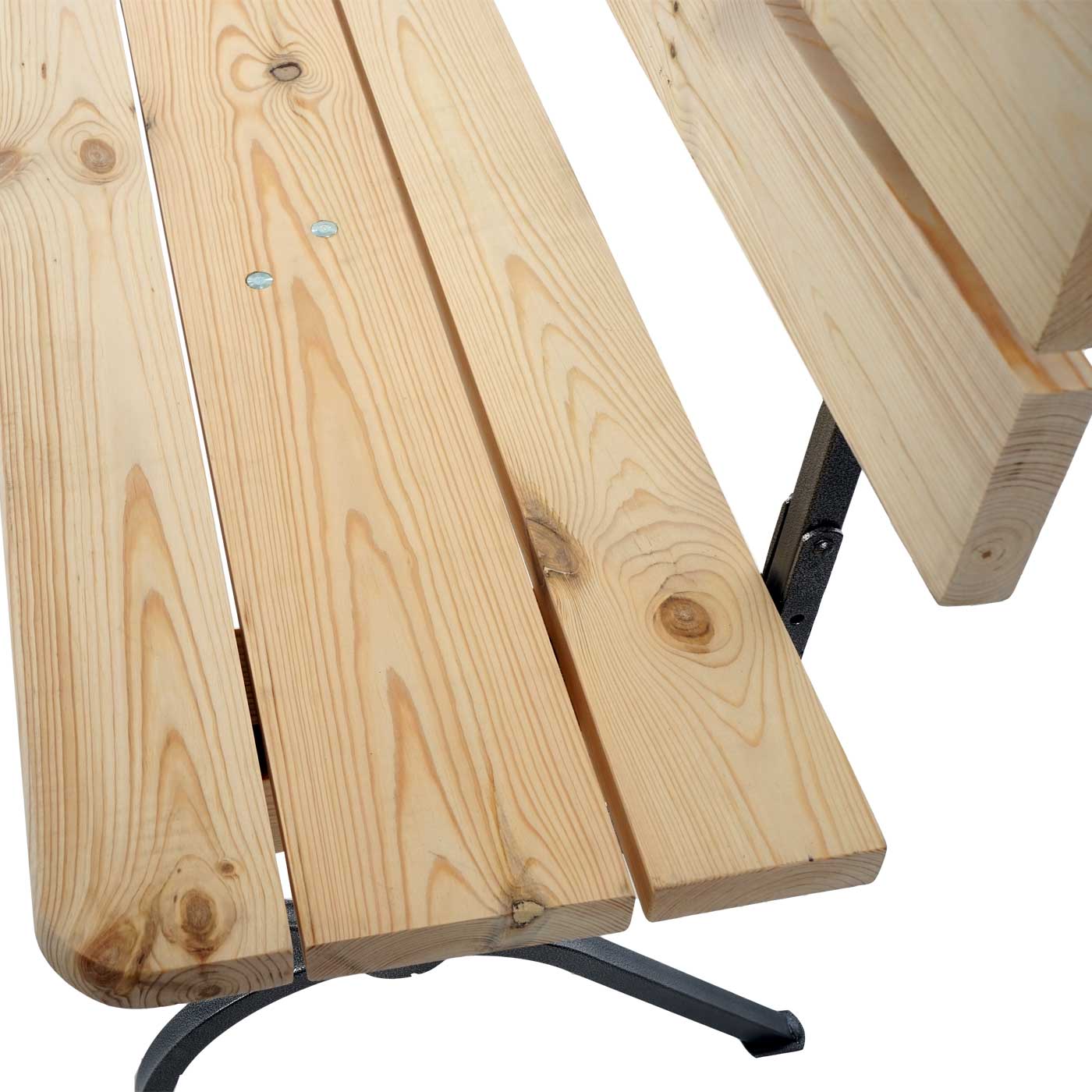Set van 2 banken met rugleuning voor biertafelset Linz feesttent, naturel ~ 180 cm