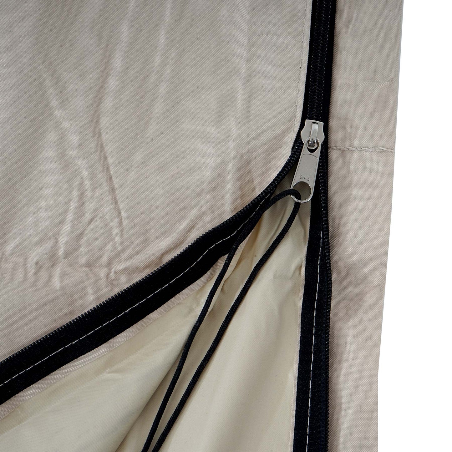 Beschermhoes MCW voor zweefparasol tot 3,5 m, hoes met rits ~ crème