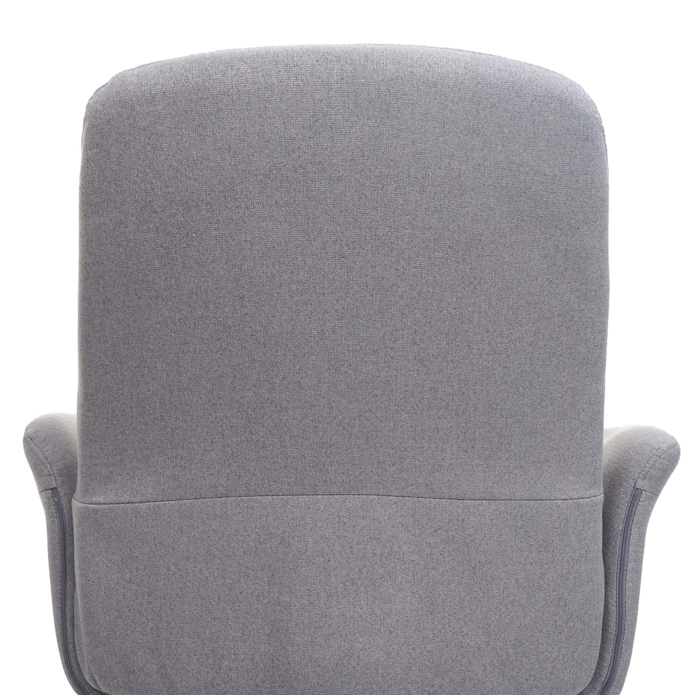 Bureaustoel MCW-K23, bureaustoel draaistoel fauteuil, stof/textiel met armleuningen ~ grijs