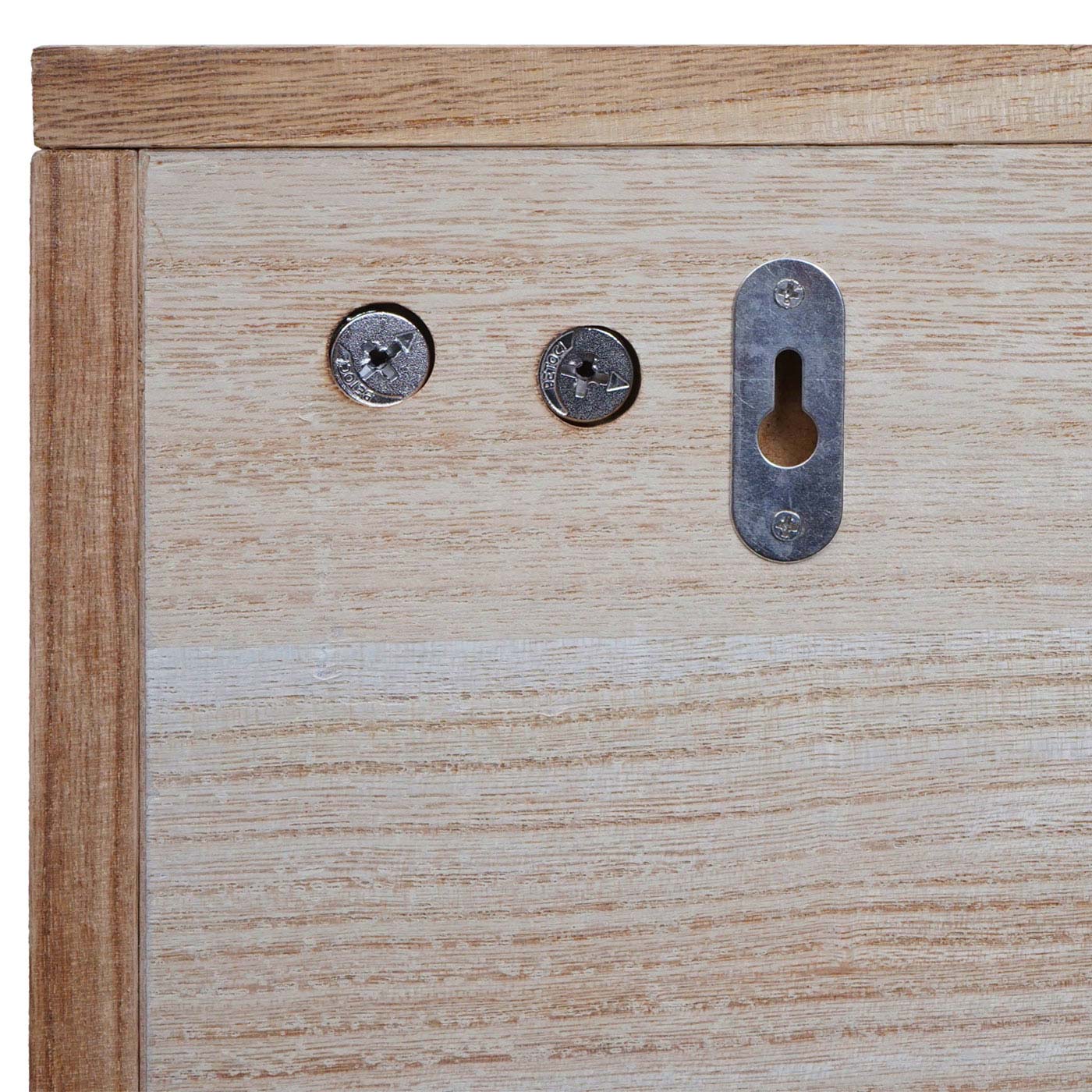 Wandkapstok MCW-K49, kapstok Wandkapstokplank, 3 opbergvakken 5 haken 30x80x20cm hout ~ natuurlijk bruin