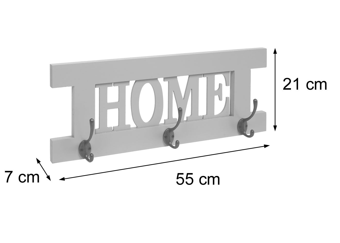2-delige wandkapstokset MCW-C60 Home+Family kapstokpaneel, shabby look vintage ~ natuurlijk bruin