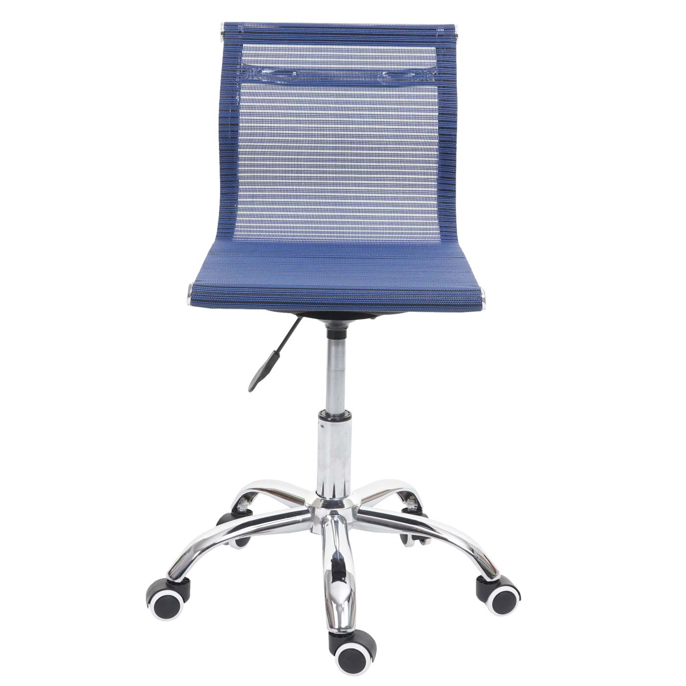 Bureaustoel MCW-K53, bureaustoel bureaustoel computerstoel, netbespanning stof/textiel ~ blauw