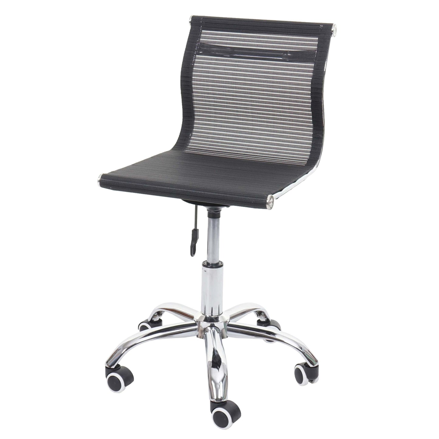 Bureaustoel MCW-K53, bureaustoel bureaustoel computerstoel, netbespanning stof/textiel ~ zwart