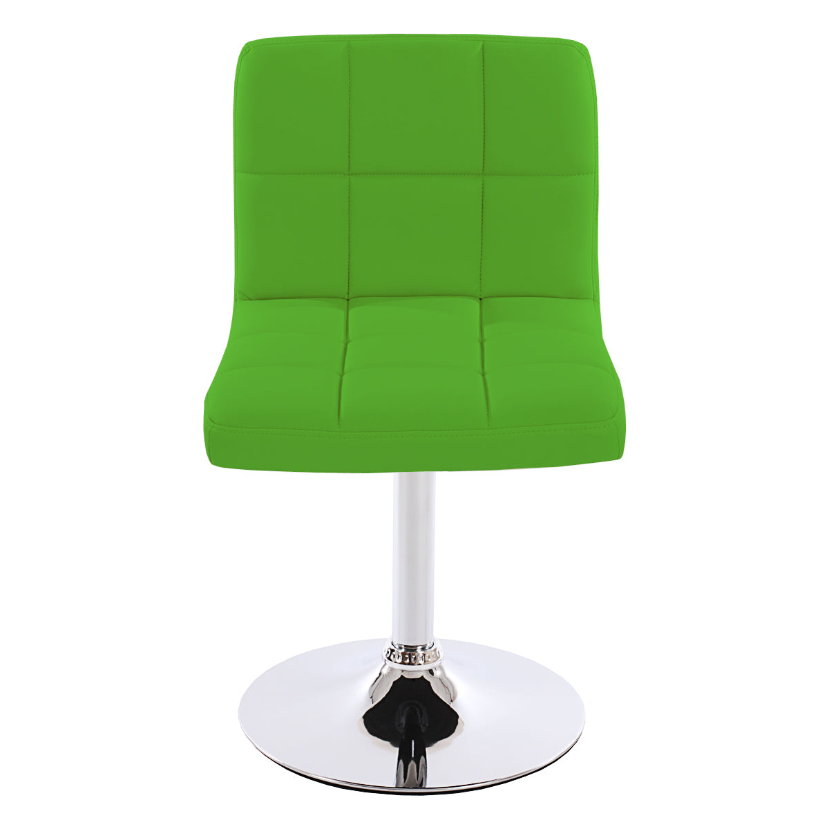 Set van 2 eetkamerstoelen Bureaustoel Stoel Kavala kunstleer chroom ~ groen