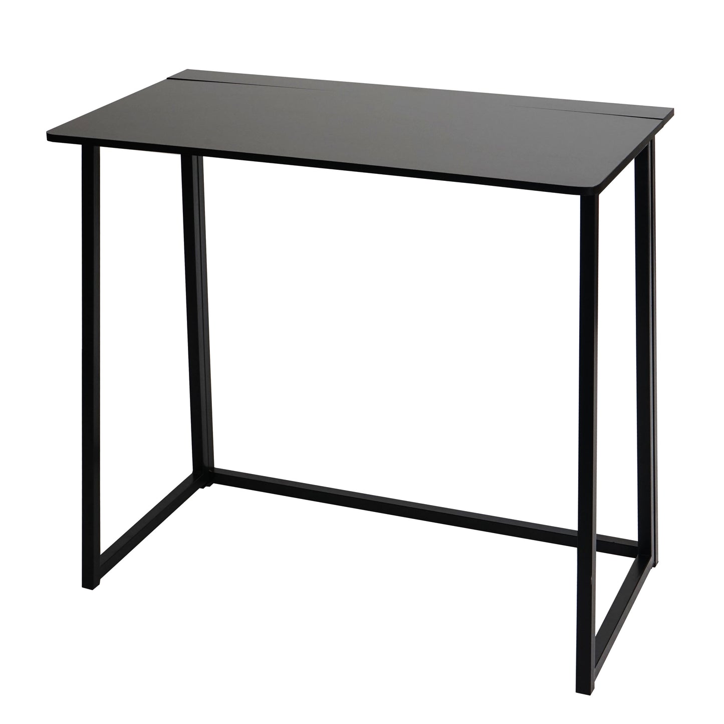 Bureau MCW-K67 opvouwbaar, consoletafel opvouwbare laptoptafel opbergtafel, 80x45cm, metaal MDF ~ zwart