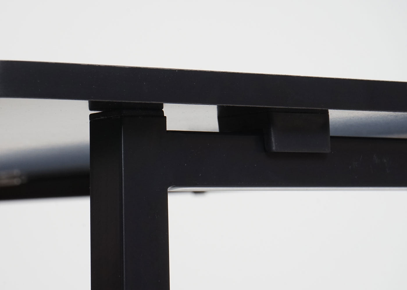 Bureau MCW-K67 opvouwbaar, consoletafel opvouwbare laptoptafel opbergtafel, 80x45cm, metaal MDF ~ zwart