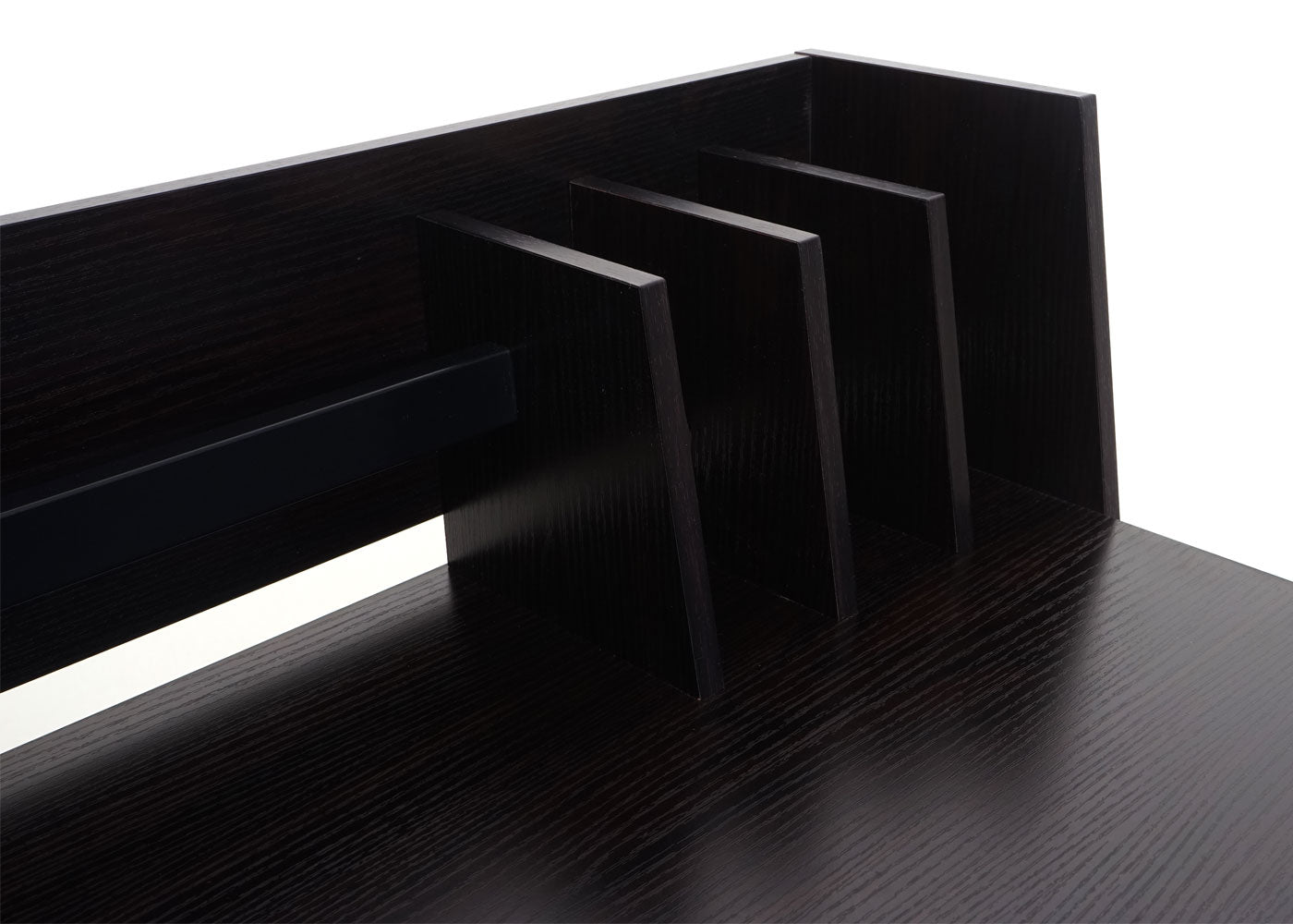 Bureau MCW-K69, laptop bureau bureau, 82x51cm 3D structuur, metaal MDF ~ zwart
