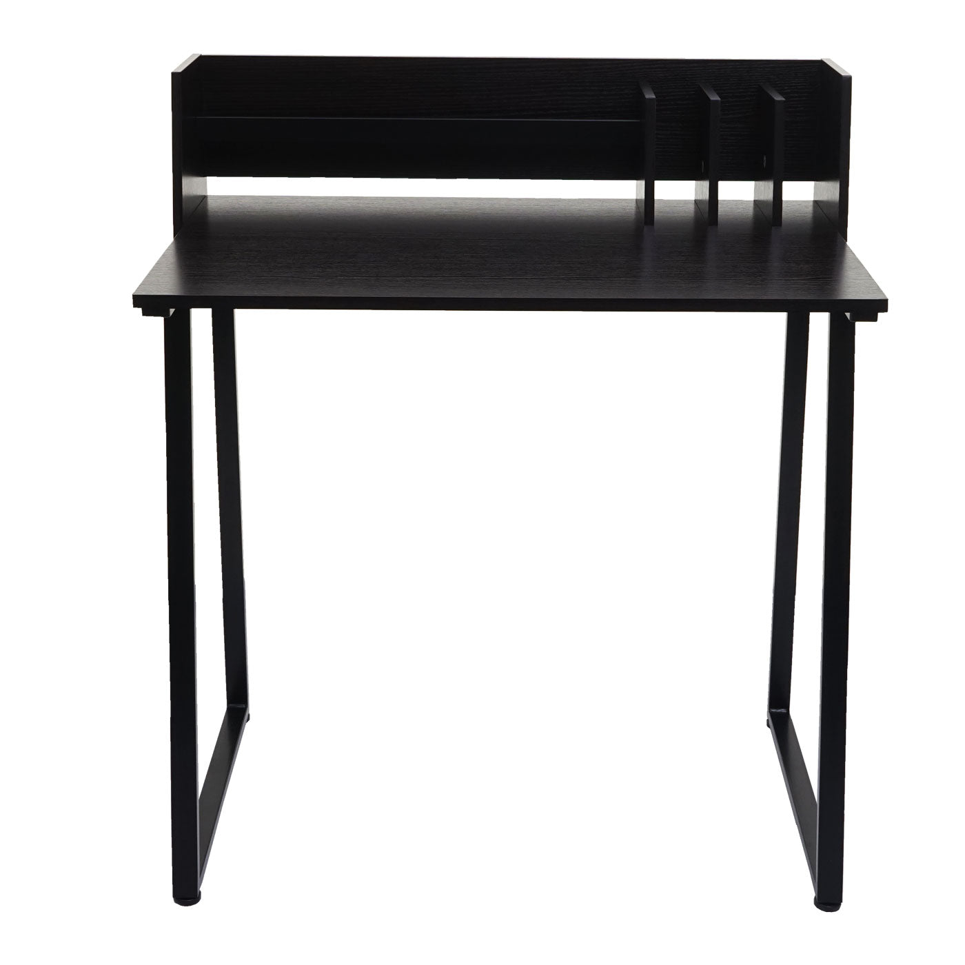 Bureau MCW-K69, laptop bureau bureau, 82x51cm 3D structuur, metaal MDF ~ zwart