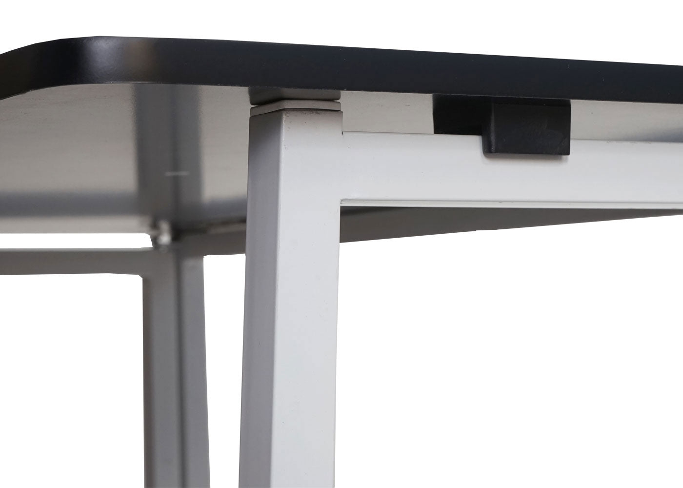 Bureau MCW-K67 inklapbaar, consoletafel klaptafel laptoptafel opbergtafel, 80x45cm, metaal MDF ~ wit zwart