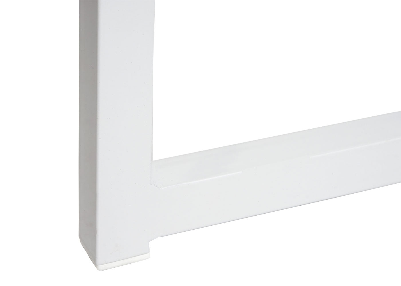 Bureau MCW-K67 inklapbaar, consoletafel klaptafel laptoptafel opbergtafel, 80x45cm, metaal MDF ~ wit zwart