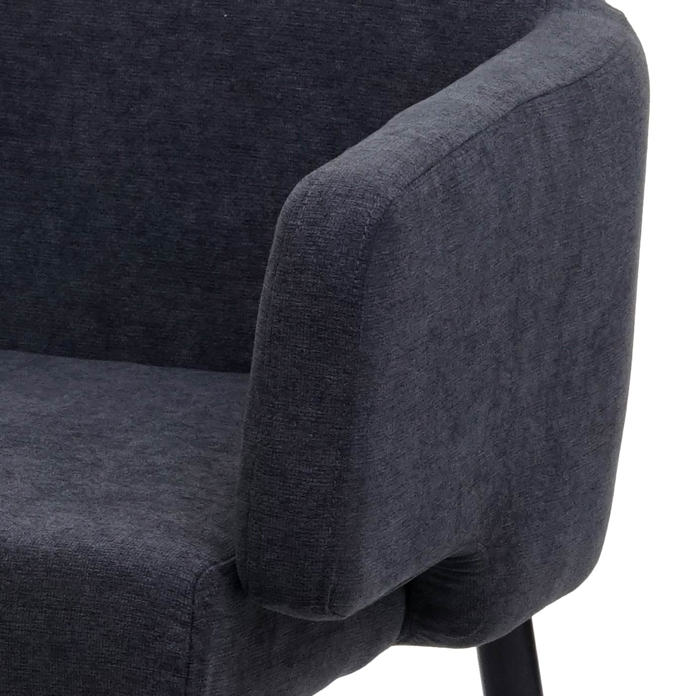 Eetkamerset MCW-L13, set van 2 stoelen + bank Eetkamerset, stof/textiel ~ antraciet