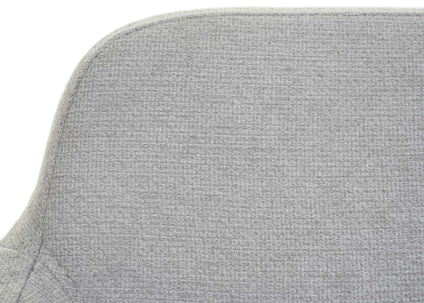 Bank MCW-L13, eetkamerbank bank gestoffeerd bank garderobe bank rugleuning armleuning stof/textiel 133cm ~ grijs