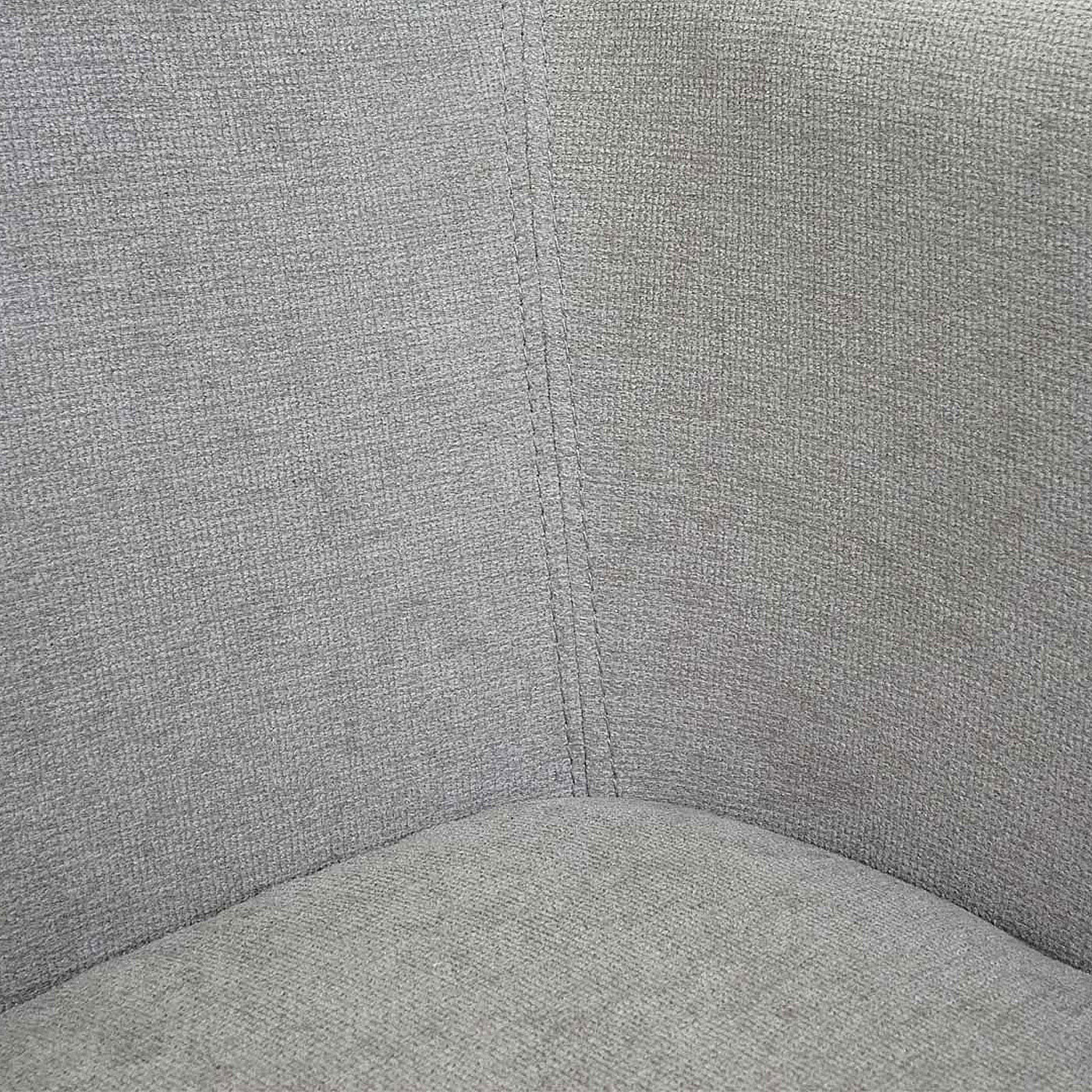 Bank MCW-L13, eetkamerbank bank gestoffeerd bank garderobe bank rugleuning armleuning stof/textiel 133cm ~ grijs