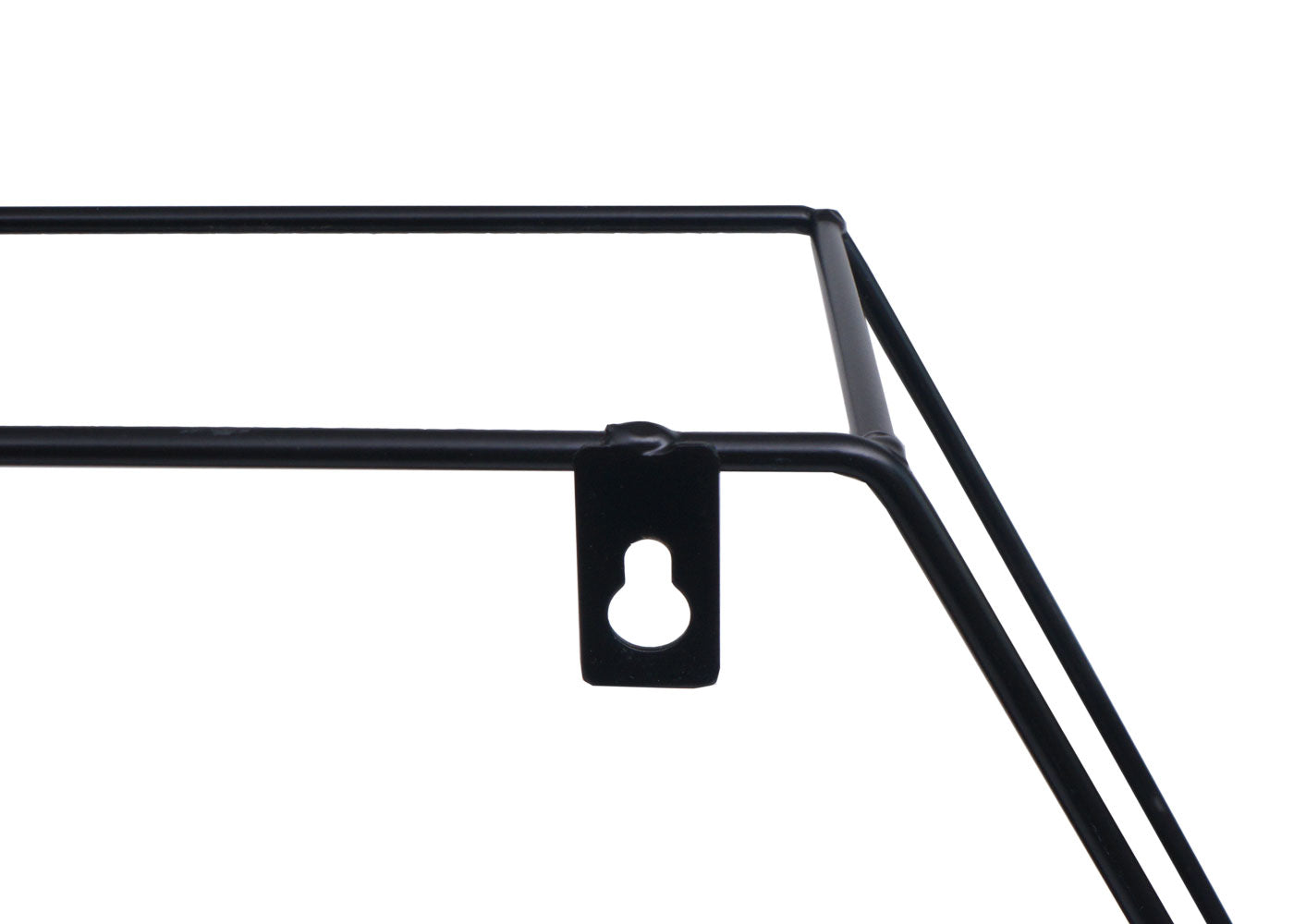 Wandplank MCW-K76, Hangende plank Zwevende plank, 3 planken Metalen massief hout Industrieel 43x49x11cm ~ donkergrijs