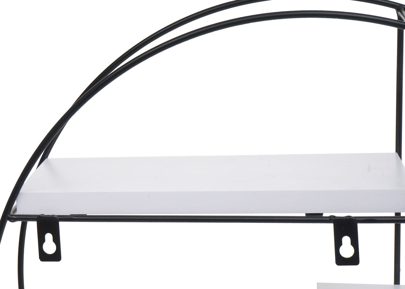 Wandplank MCW-K76, Hangende plank Zwevende plank, 4 planken Metalen massief hout Industrieel 45x45x11cm ~ wit