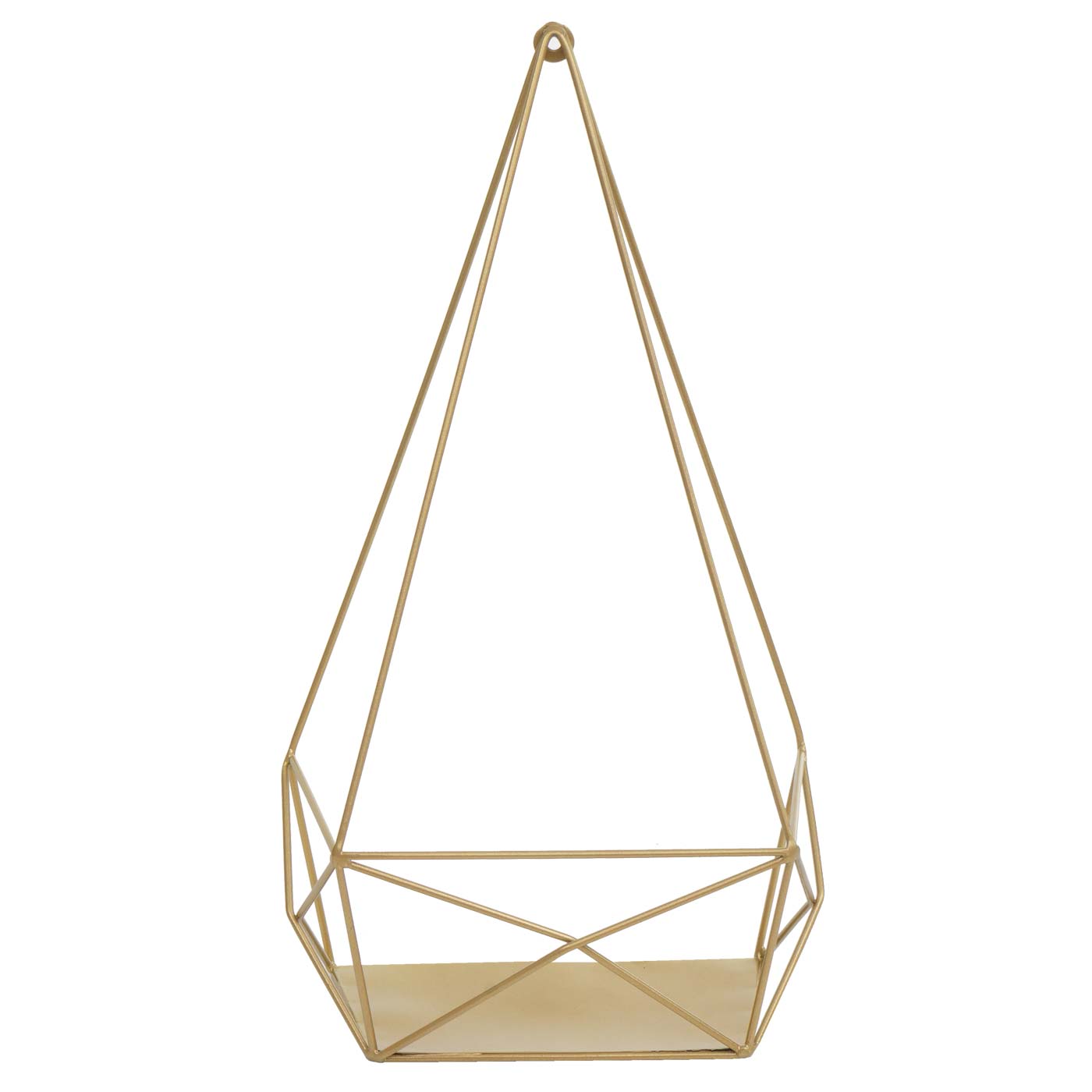 Wandplank MCW-K79, Hangende plank Decoratieve plank Keukenplank Legplank, metaal 44x23x11cm ~ goud