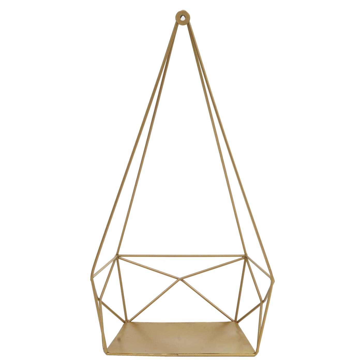 Wandplank MCW-K79, Hangende plank Decoratieve plank Keukenplank Legplank, metaal 44x23x11cm ~ goud
