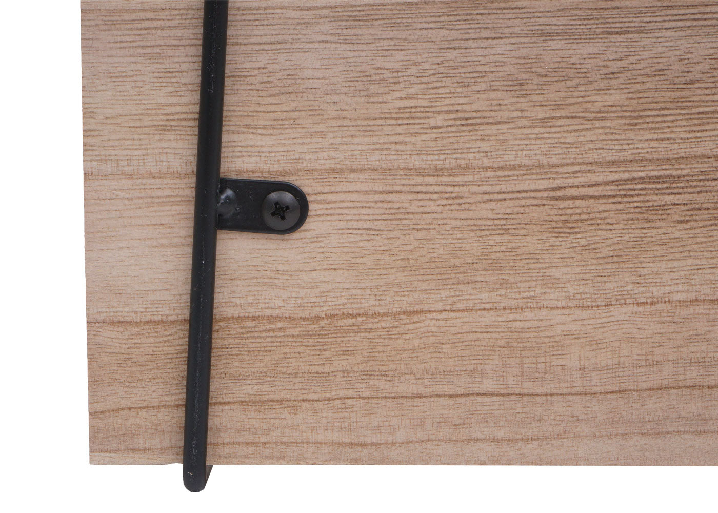 Wandplank MCW-K78, Hangende plank Zwevende plank, 3 planken Metalen massief hout Industrieel 40x40x13cm ~ natuur