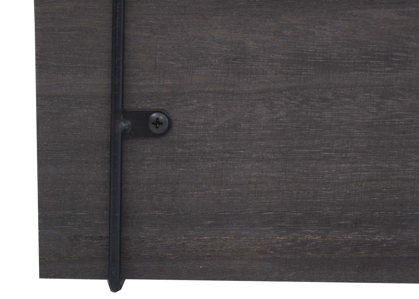 Wandplank MCW-K78, Hangende plank Zwevende plank, 3 planken Metalen massief hout Industrieel 40x40x13cm ~ donkergrijs