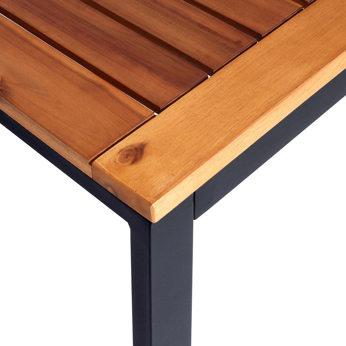 Tuinset MCW-L26b, tuinzitgroep loungeset bank, aluminium acaciahout MVG-gecertificeerd ~ donkergrijs