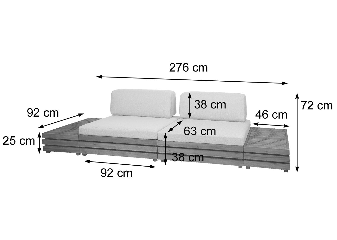 Tuinset MCW-L28, loungeset zitgroep lounge fauteuil bank, gesponnen poly acaciahout MVG ~ bekleding lichtgrijs